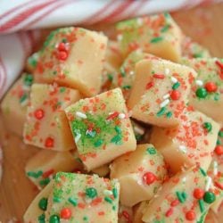 pile of christmas fudge