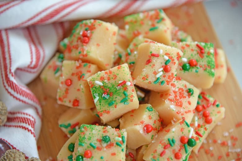 pile of christmas fudge