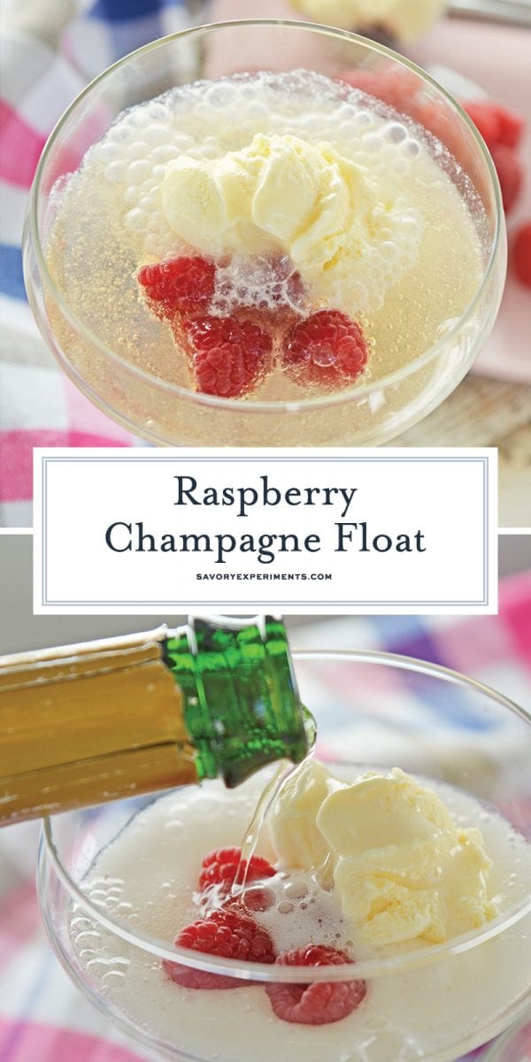 Champagne cocktail recipe for Pinterest 