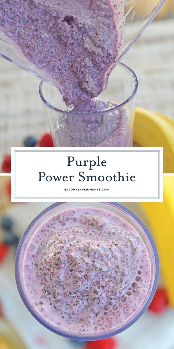 Purple Power Smoothie for Pinterest 