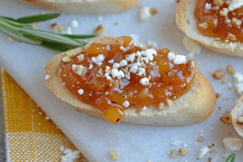 Apricot and Bruschetta