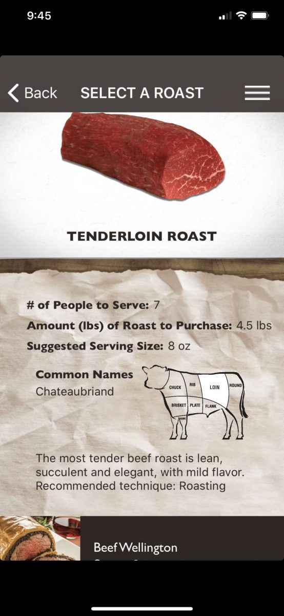 Roast perfect app in use