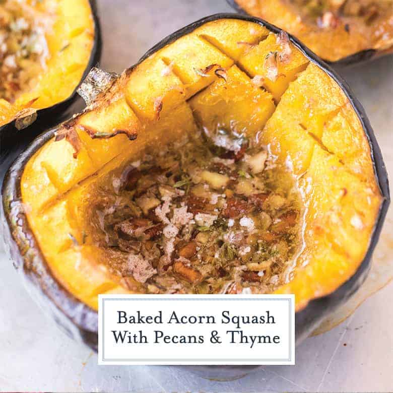 A close up of acorn squash