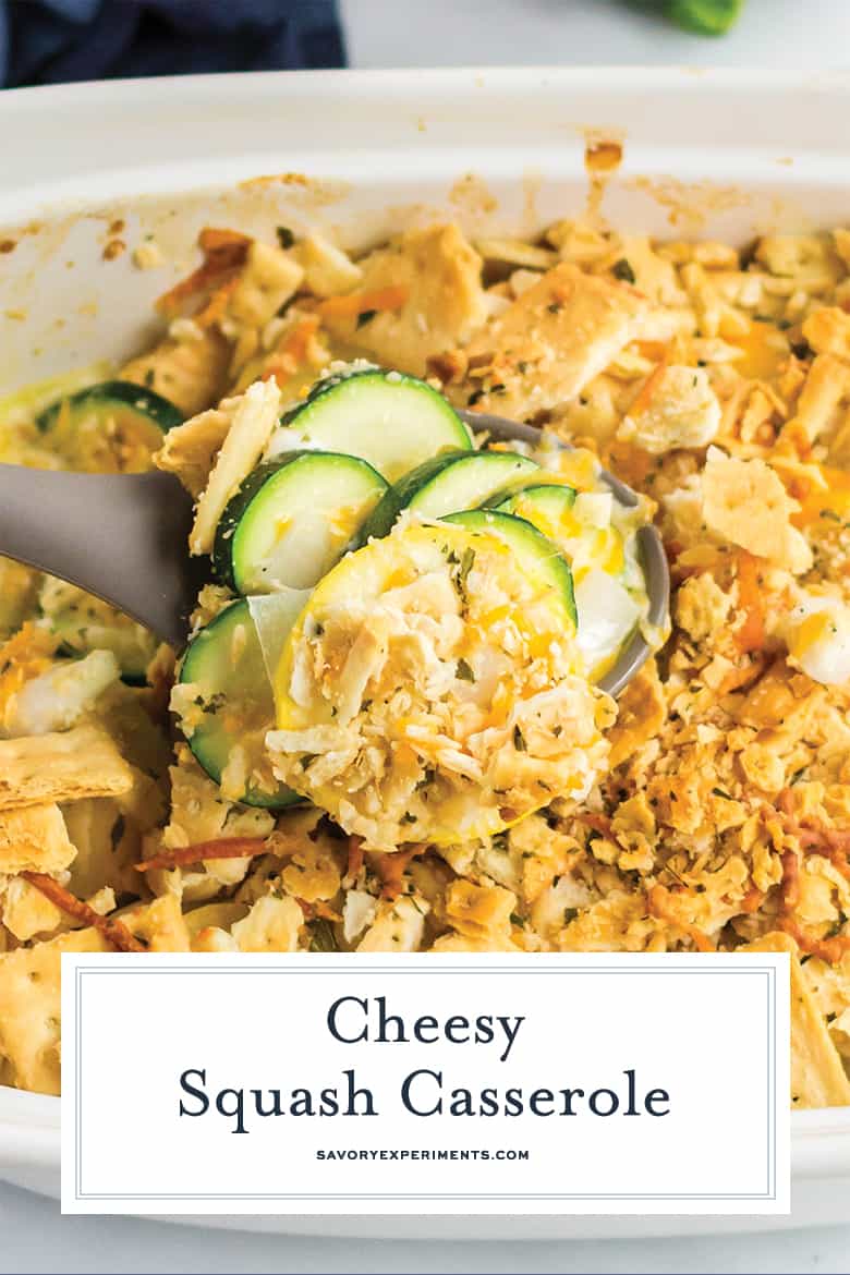 Cheesy squash casserole for Pinterest 