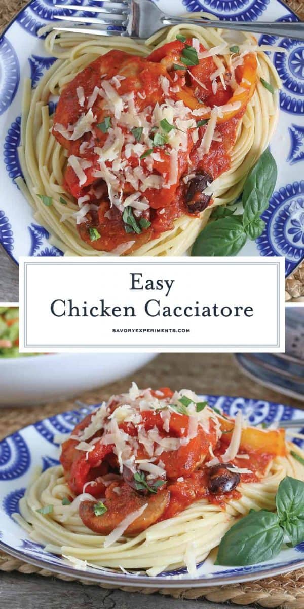 Easy chicken cacciatore for Pinterest 