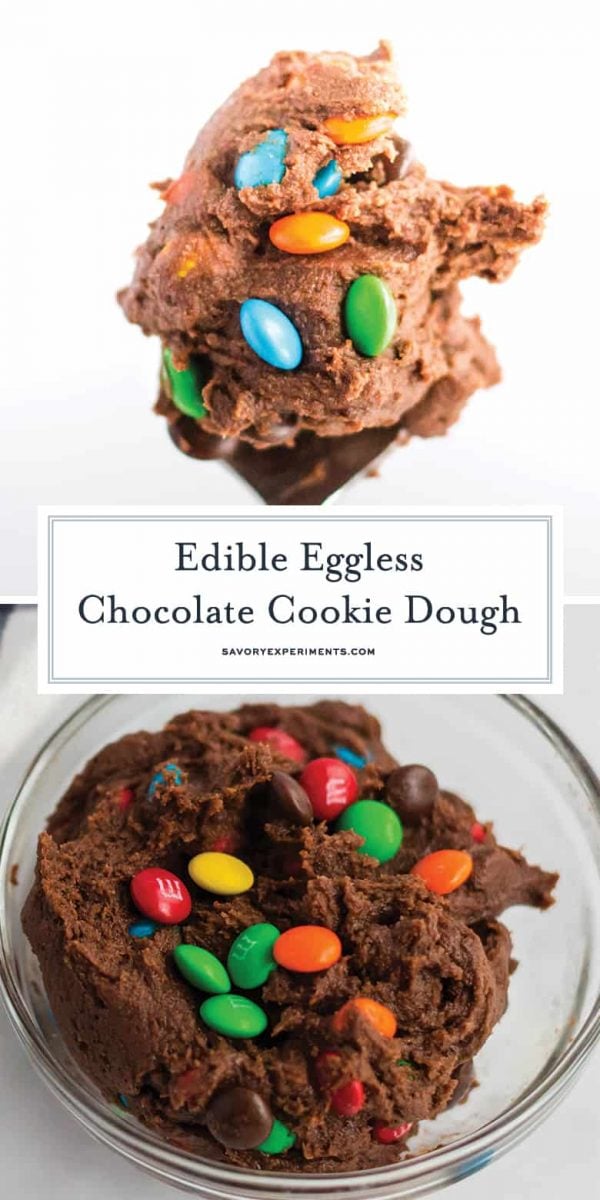 Chocolate cookie dough for Pinterest 