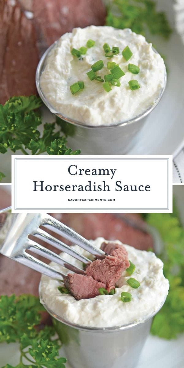 Horseradish creamy sauce for Pinterest 
