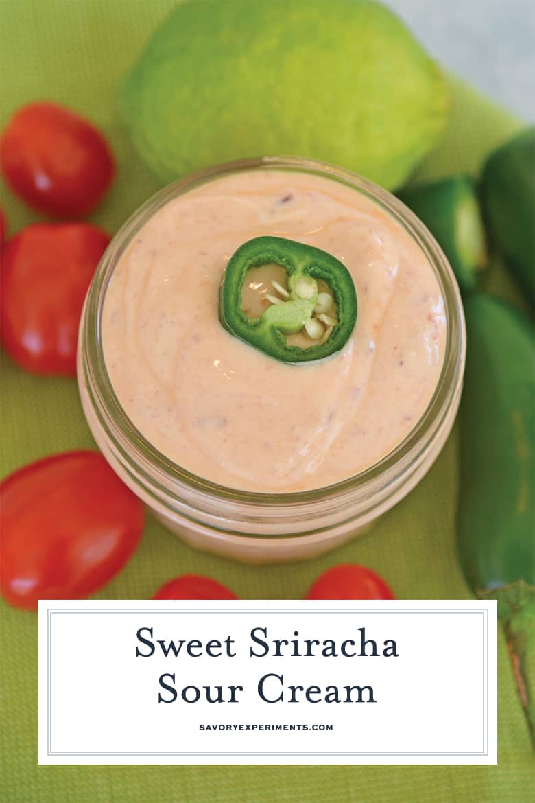 Sriracha sour cream dipping sauce 