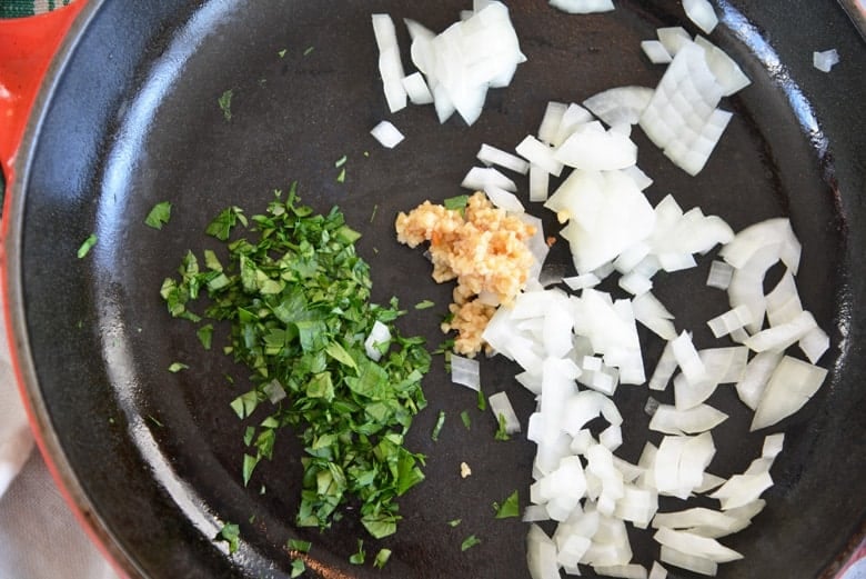 Ingredients for beef braciole