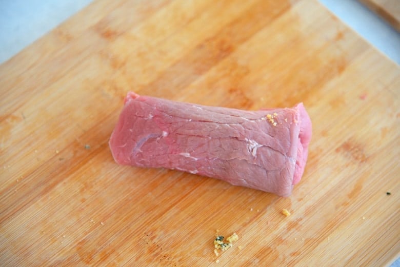Beef Braciole Roll before cooking