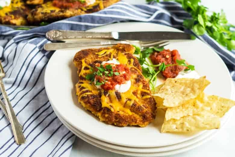 Mexican Fried Chicken on a Plate 