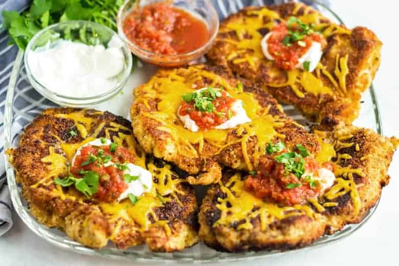 Crispy Mexican Chicken on a Platter