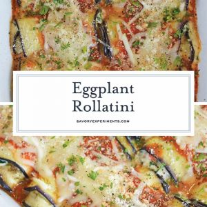 collage of eggplant rollatini