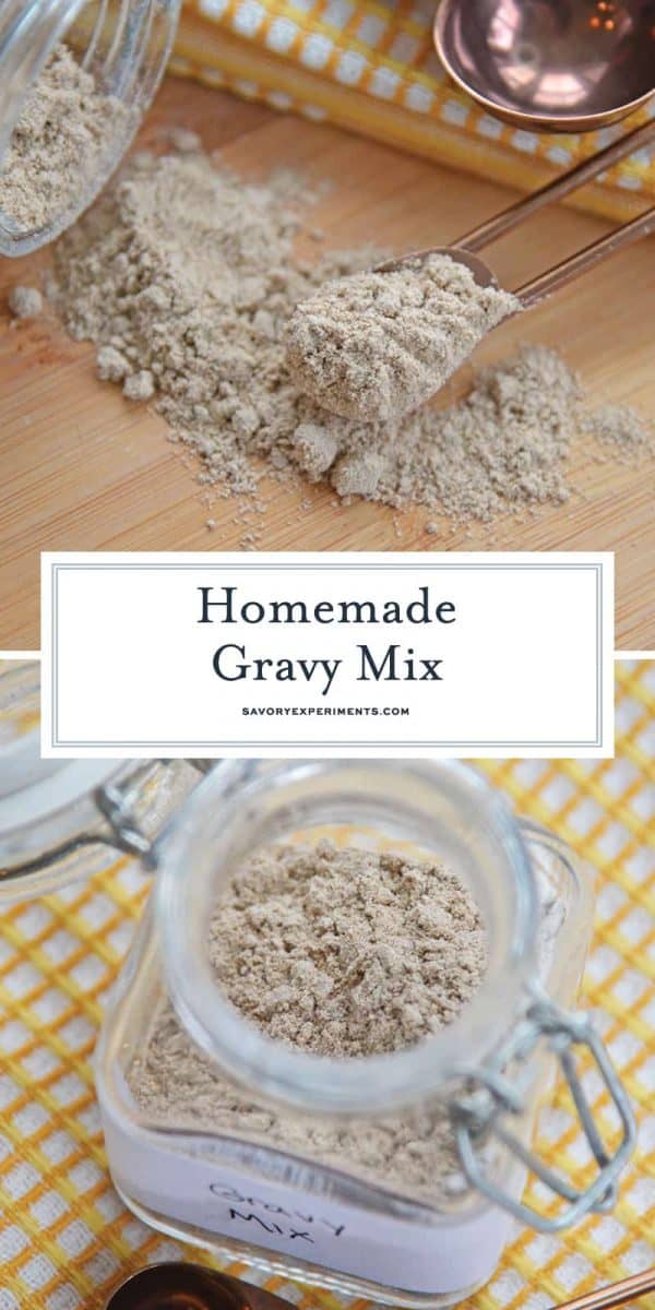 Homemade gravy mix for Pinterest 