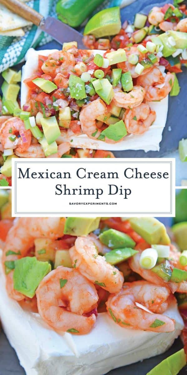 Mexican Cream Cheese Shrimp Dip for Pinterest 