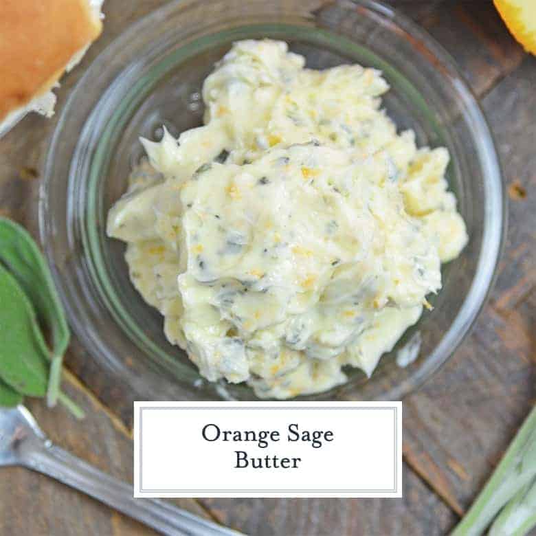 Overhead of Orange Sage Butter