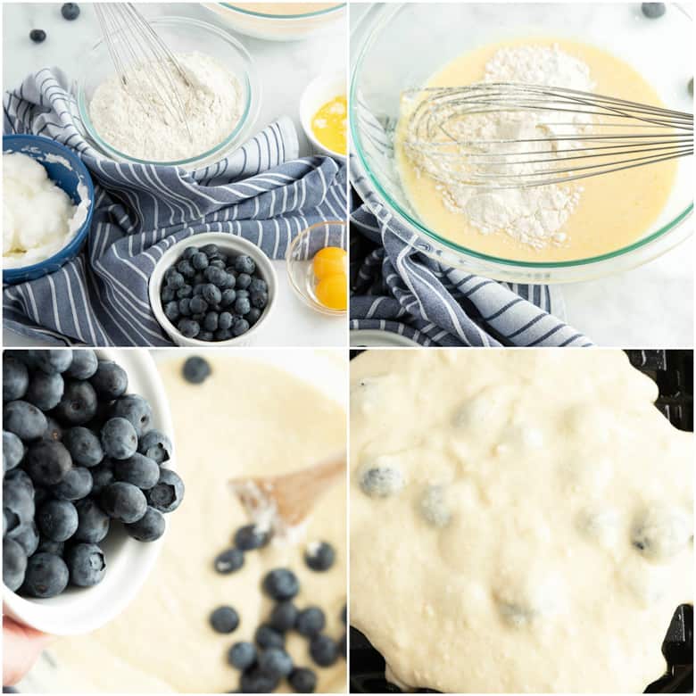 How to Make Blueberry Waffles from Scratch  