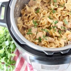 chicken stroganoff in an instant pot