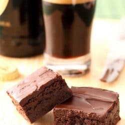 stacked chocolate stout brownies