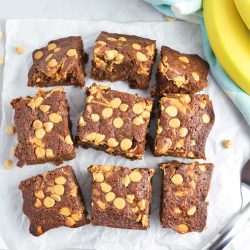 peanut butter banana brownies