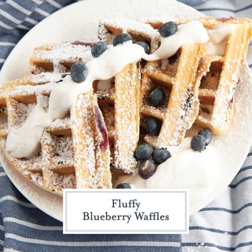BEST Fluffy Blueberry Waffles from ScratchEASY Blueberry Waffle Recipe