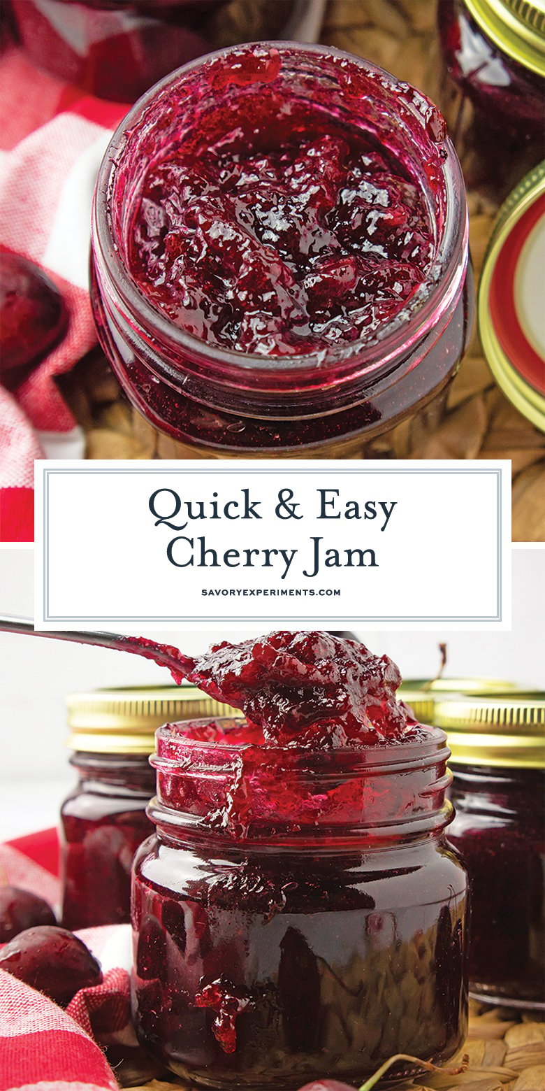 Quick & Easy Homemade Cherry Jam with Vanilla + Canning Instructions