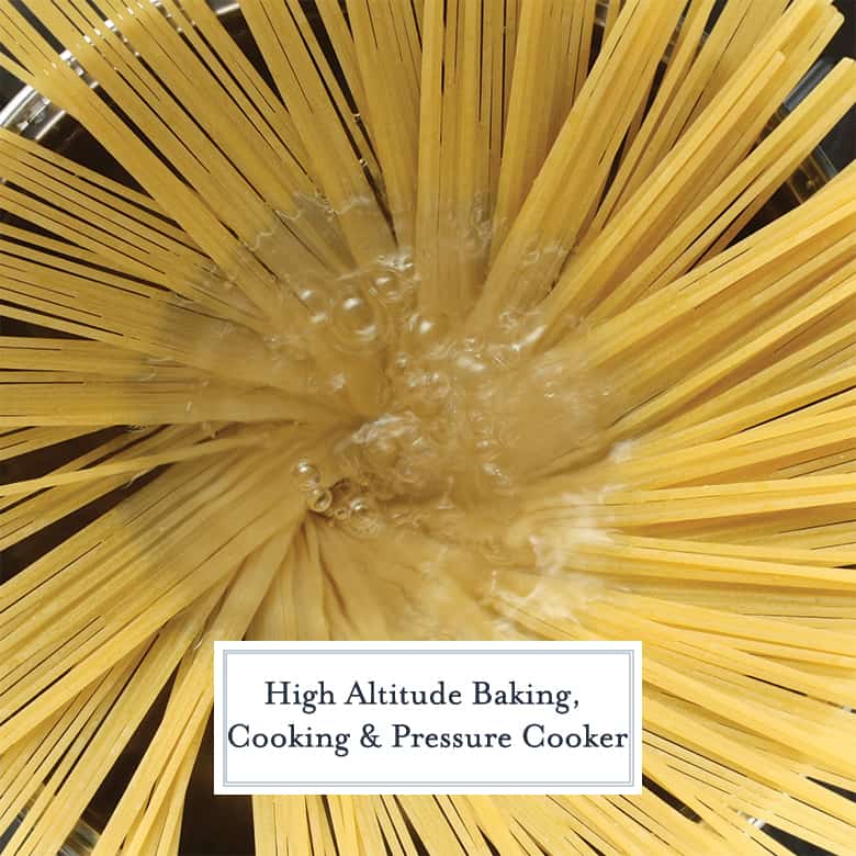 Pasta boiling at high altitude