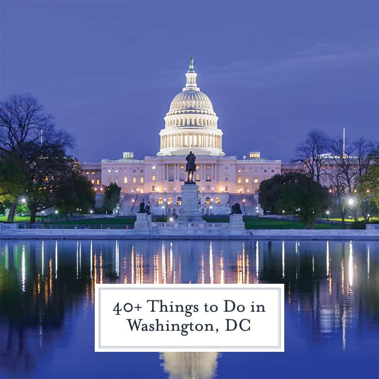 washington capital building at night