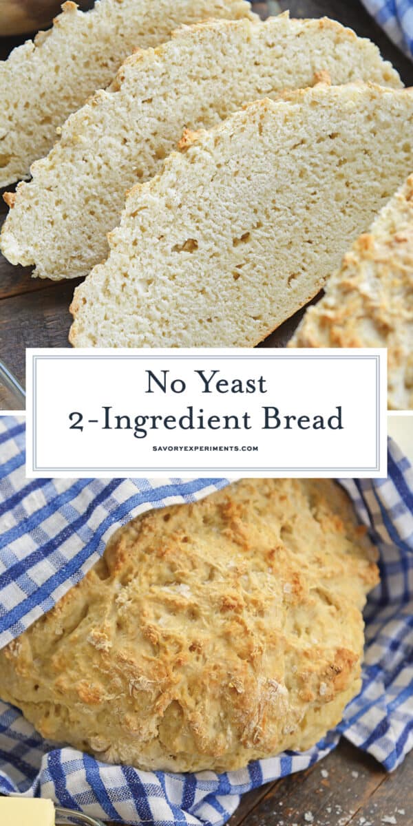 2 Ingredient bread for Pinterest  