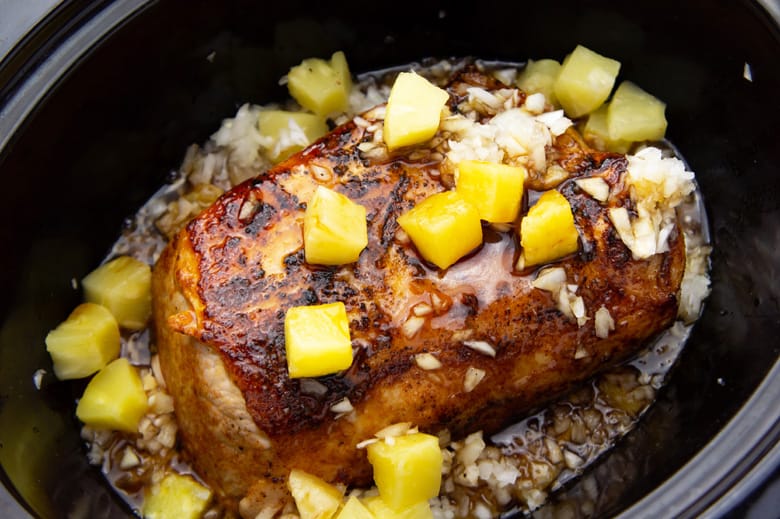 Slow Cooker Pork Tenderloin & Honey Balsamic Glaze - The Recipe Rebel