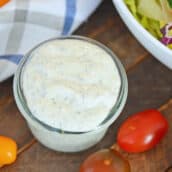 bowl of ranch dressing