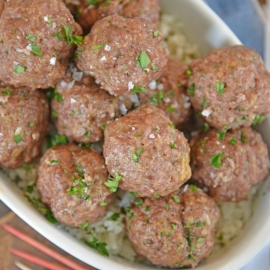 bowl of ranch cocktail meatballs