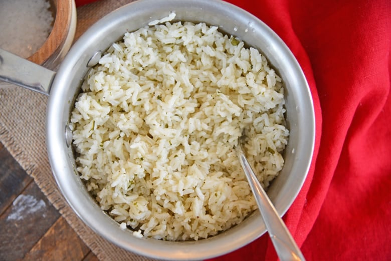 BEST Seasoned Rice Recipe {How To Season Rice VIDEO} - Key To My Lime