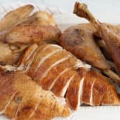 carved turkey