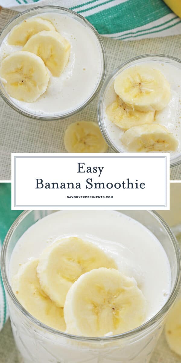 easy banana smoothie recipe for pinterest 