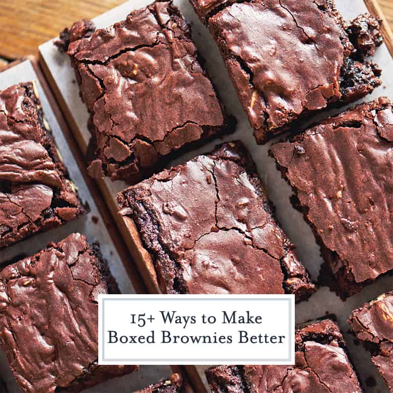 sliced brownies on parchment paper