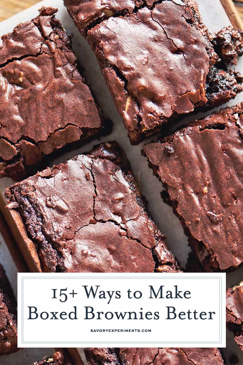 sliced brownies on parchment paper