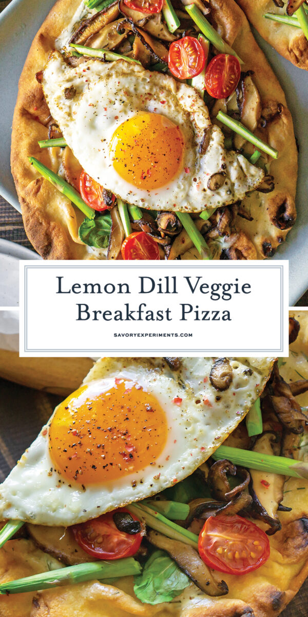 runny egg breakfast pizza for pinterest 