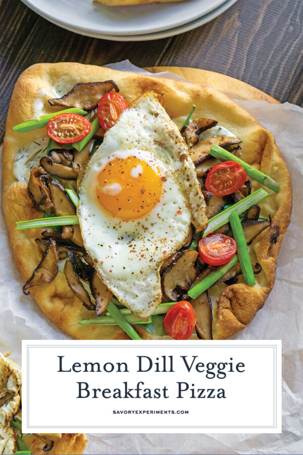 Lemon Dill Vegetable Breakfast Pizza Healthy Breakfast Idea