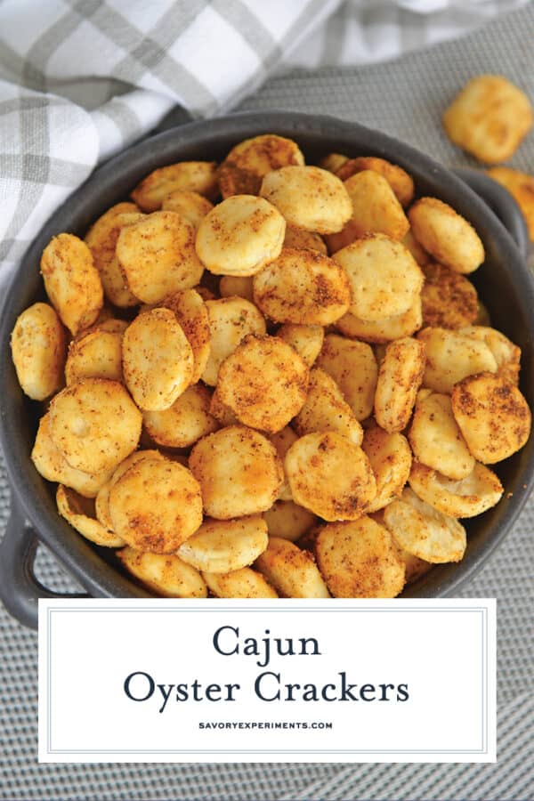 Super EASY Cajun Oyster Crackers Recipe Only 3 Ingredients!