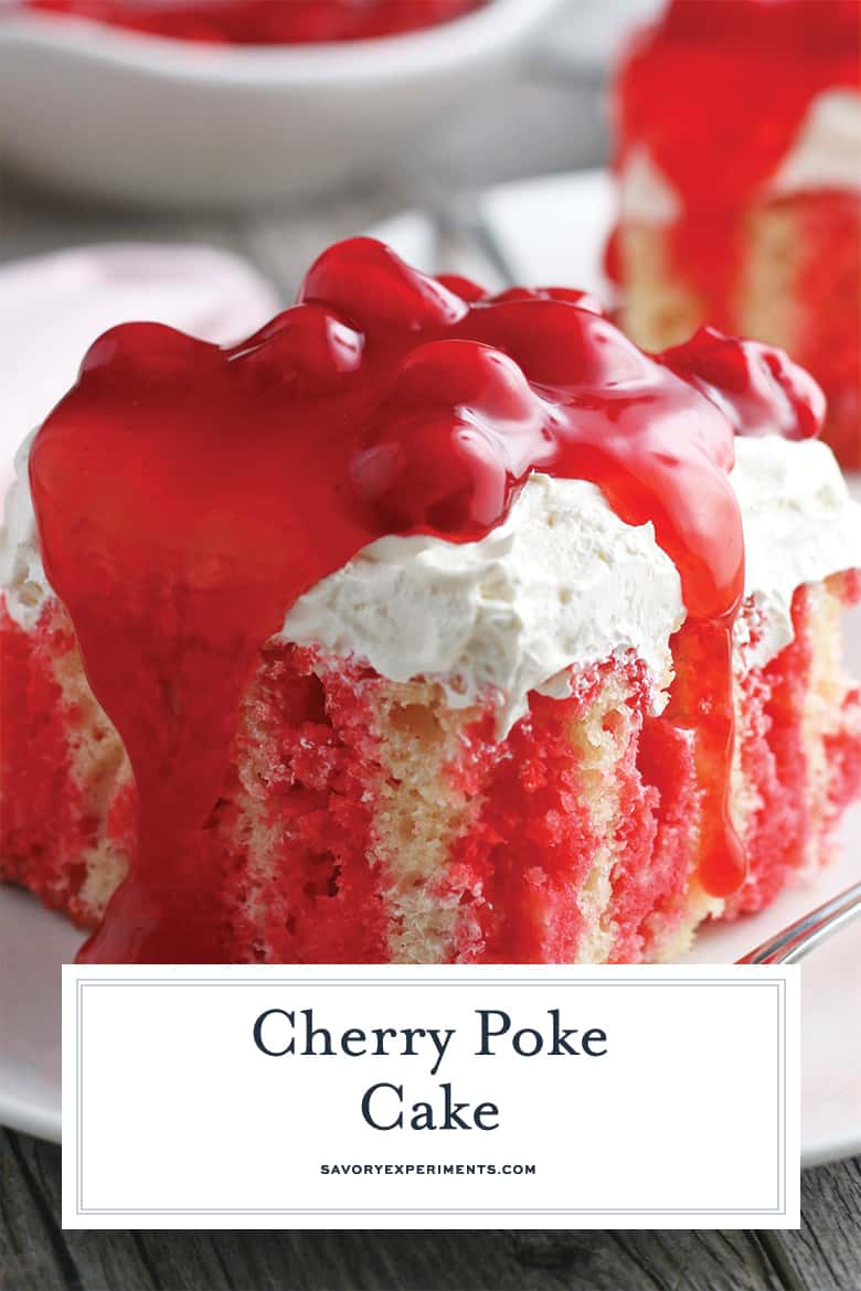 Cherry JELLO Cake for Pinterest 