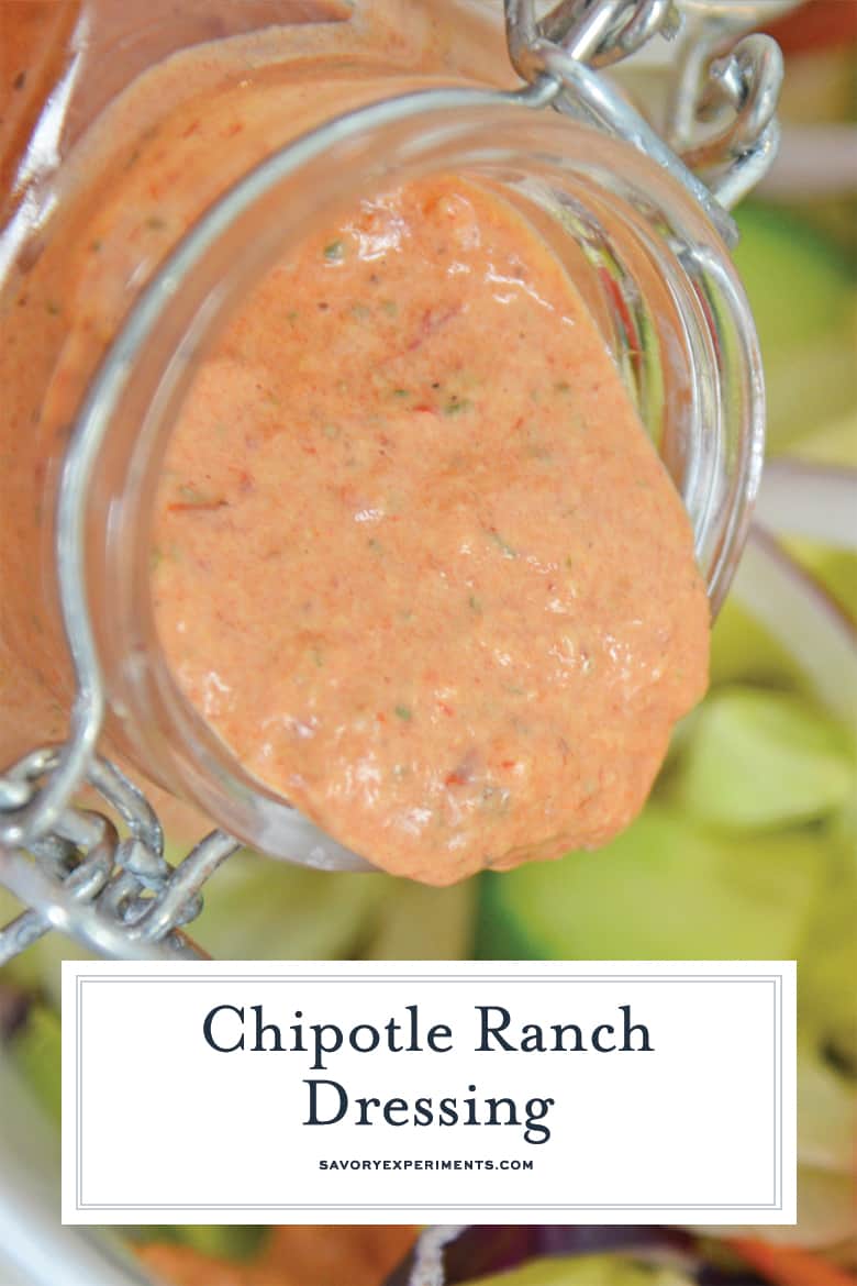 Close up of chipotle ranch dressing 