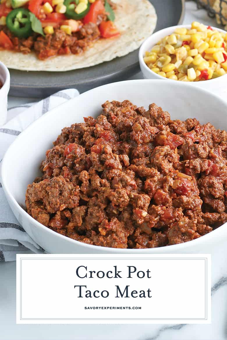 slow cooker taco meat for pinterest 