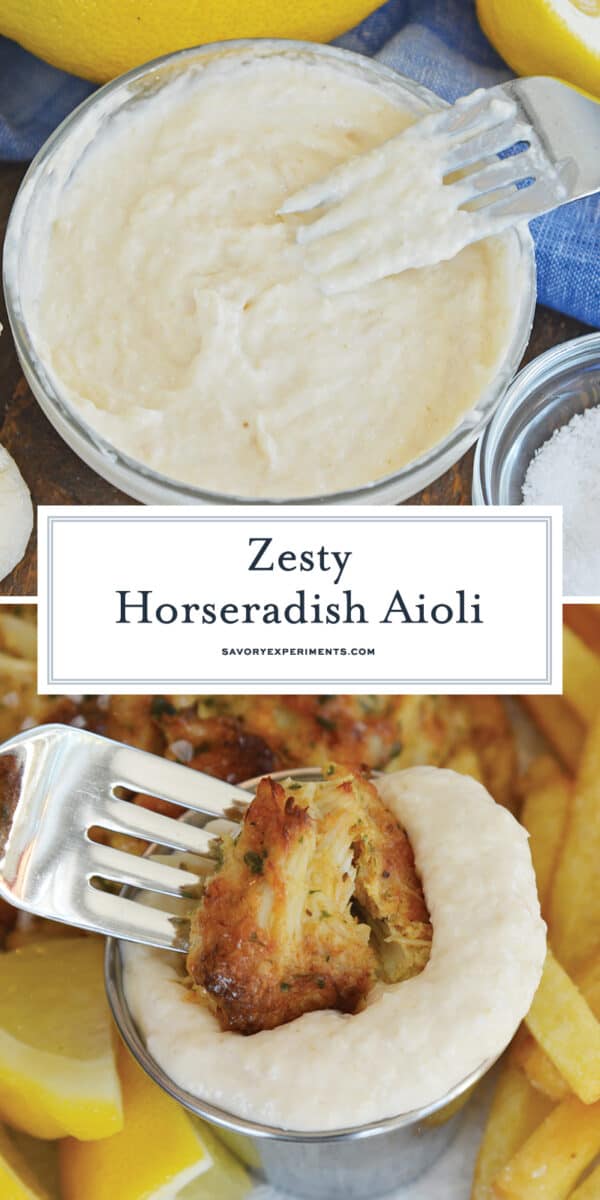 Horseradish aioli for Pinterest 