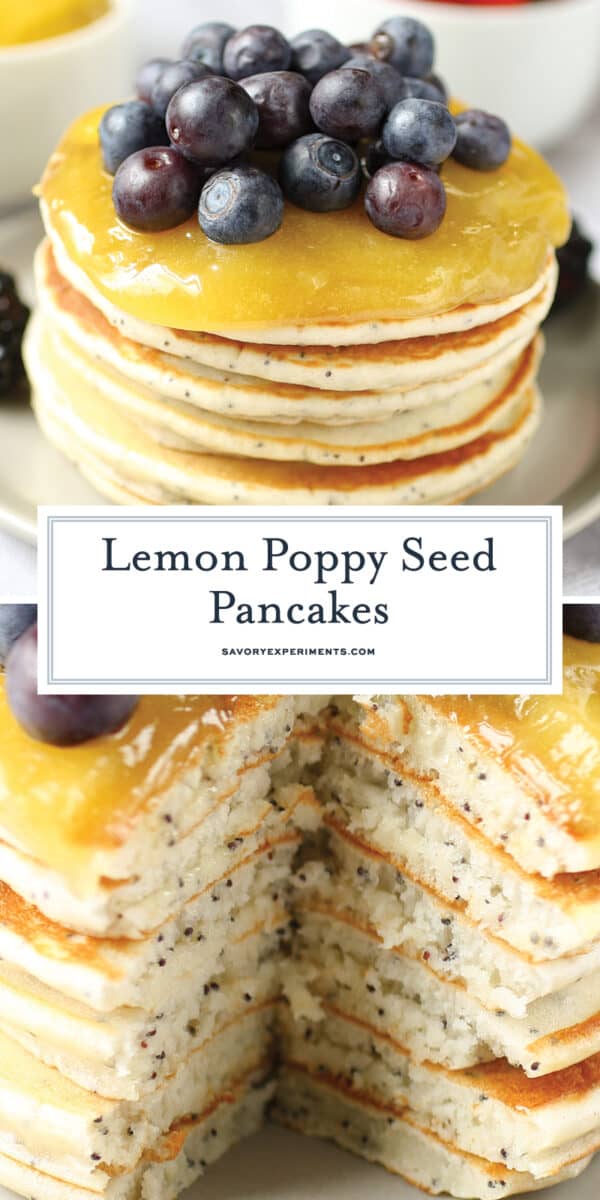 lemon poppy seed pancakes for pinterest 