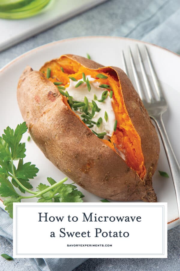 How to Microwave a Sweet Potato (Sweet Potatoes Made EASY!)