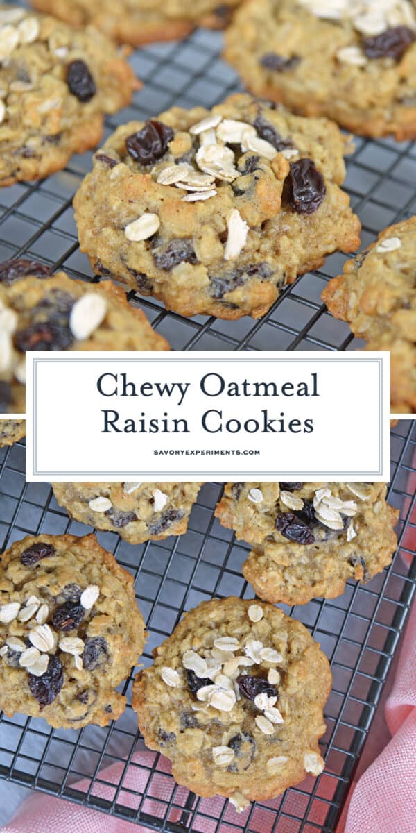 oatmeal raisin cookies for Pinterest 
