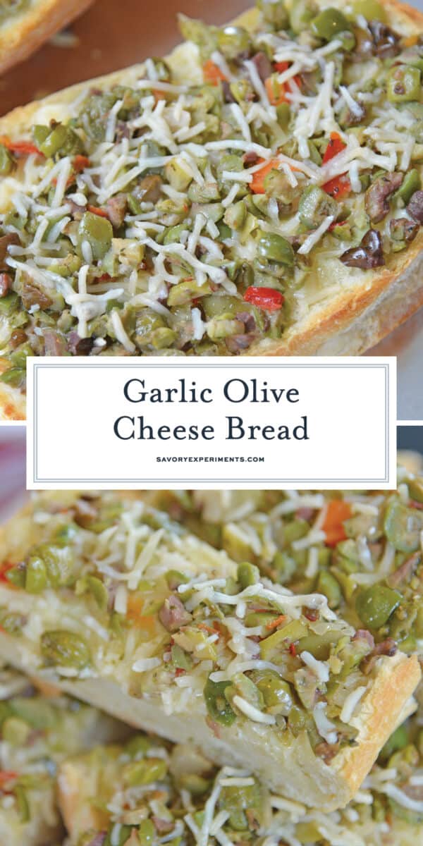 Garlic Olive Cheese Bread for Pinterest 