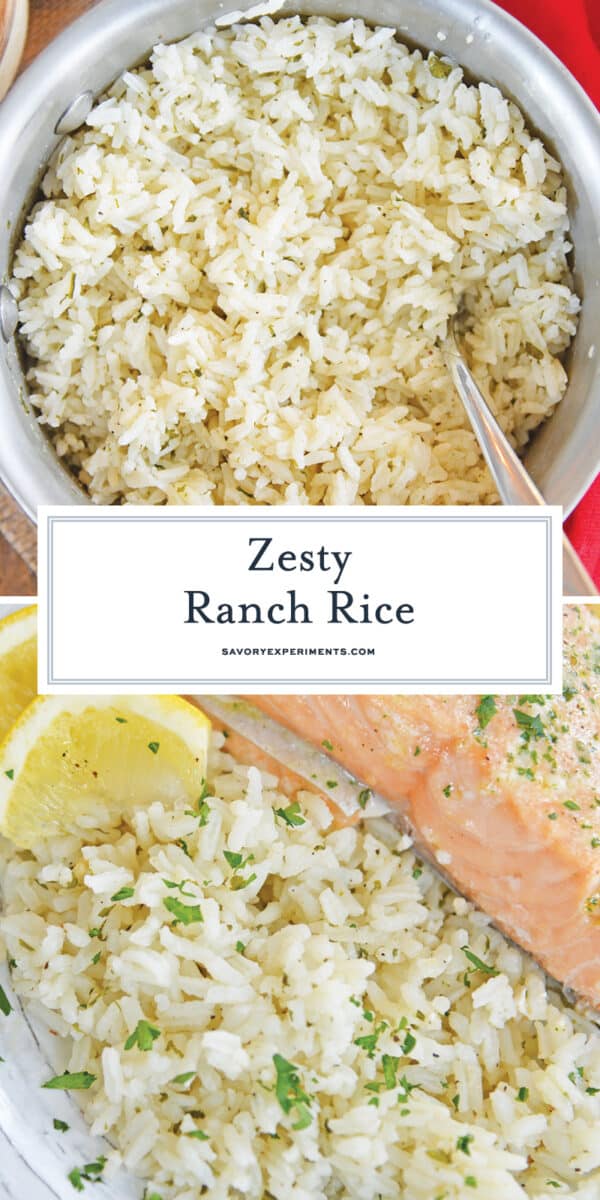 zesty ranch rice for pinterest  
