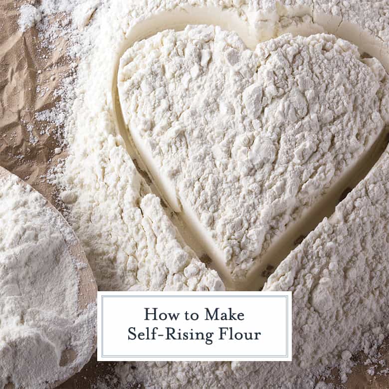 Flour drawn into a heart  